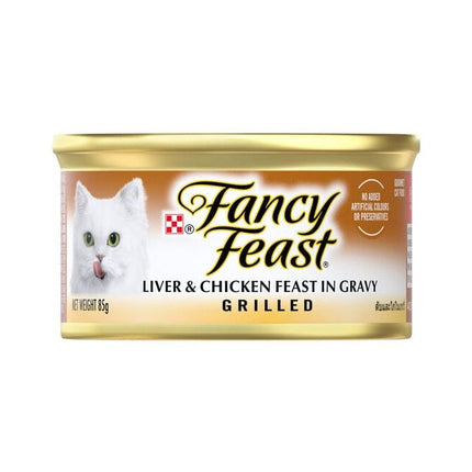 Purina Cat Fancy Feast Grilled Liver And Chicken Feast in Gravy 85g
