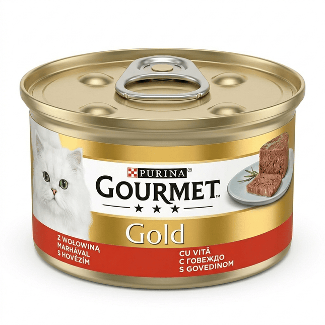 Purina Cat GOURMET® Gold Pate Recipes With Beef 85g