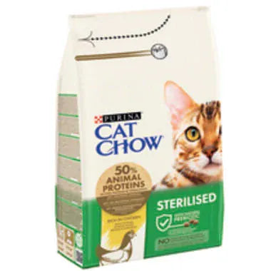 Purina Cat Purina® CAT CHOW® Sterilised Rich in Chicken Dry Cat Food 1.5 kg