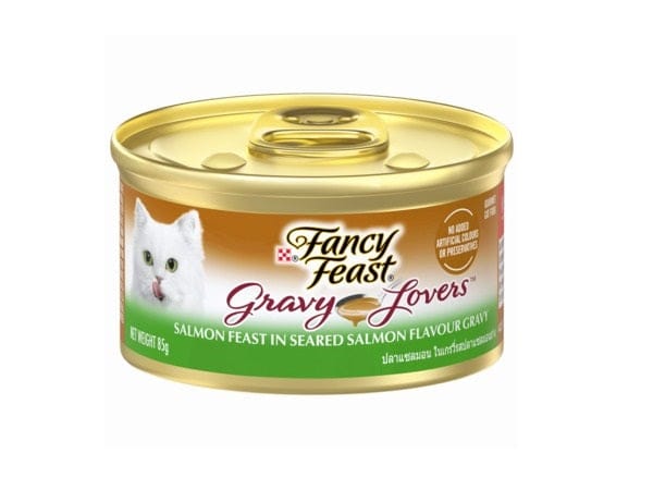 Purina Cat Purina Fancy Feast Gravy Lovers Cat Food SALMON Flavor in Seafood Broth 85g