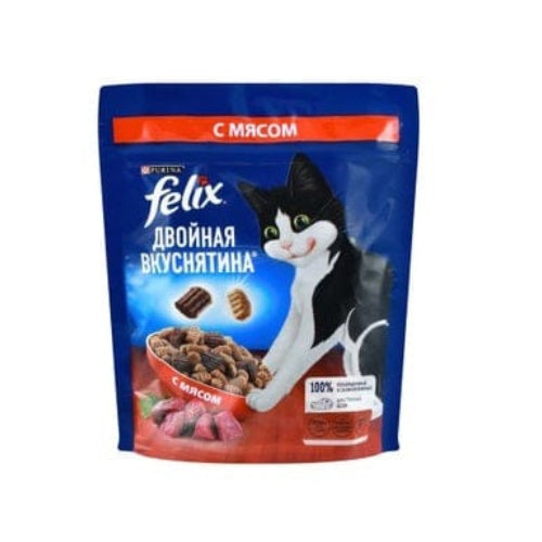 Purina Cat Purina Felix Double Tasty Dry Food with Meat 200 g