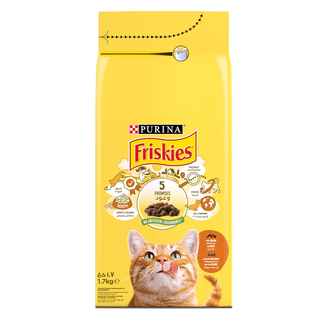 Purina Cat Purina Friskies Chicken and Vegetables 1.7 Kg