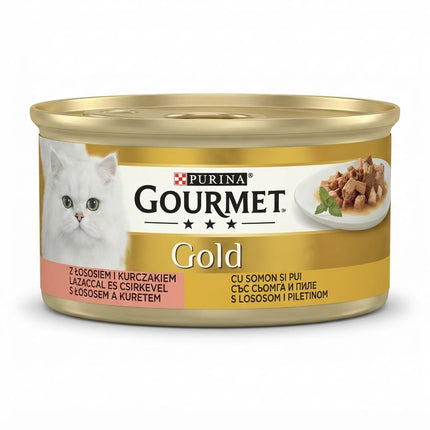 Purina Cat Purina Gourmet Gold Adult Wet Cat Food Salmon And Chicken Flavor 85g
