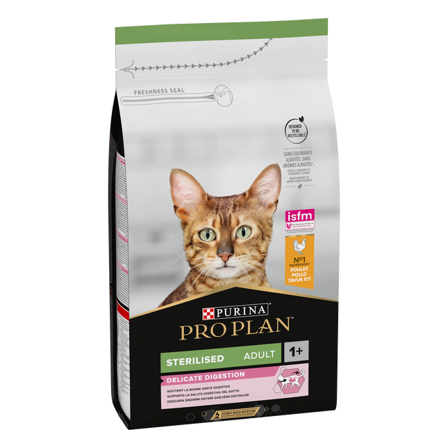 Purina Cat Purina Pro Plan Delicate Digestion Dry Food with Chicken for Sterilized Adult Cats 1.5 kg
