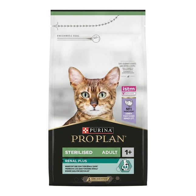 Purina Cat Purina Pro Plan Sterilised Adult Cat Food 1.5 KG Renal Plus Turkey Flavor 1+ Years