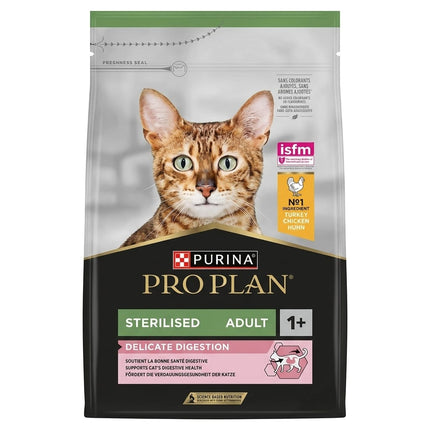 Purina Cat Purina Pro Plan Sterilised Adult Cat Food 3KG Delicate Digestion Chicken Flavor 1+ Years