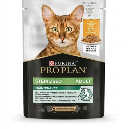 Purina Cat Purina Pro Plan Sterilised Nutri Savour with Chicken in Gravy 85g