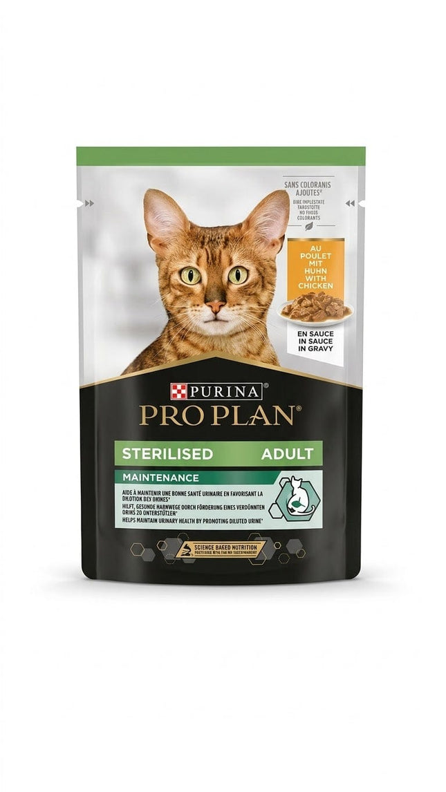 Purina Cat Purina Pro Plan Sterilised Nutri Savour with Chicken in Gravy 85g