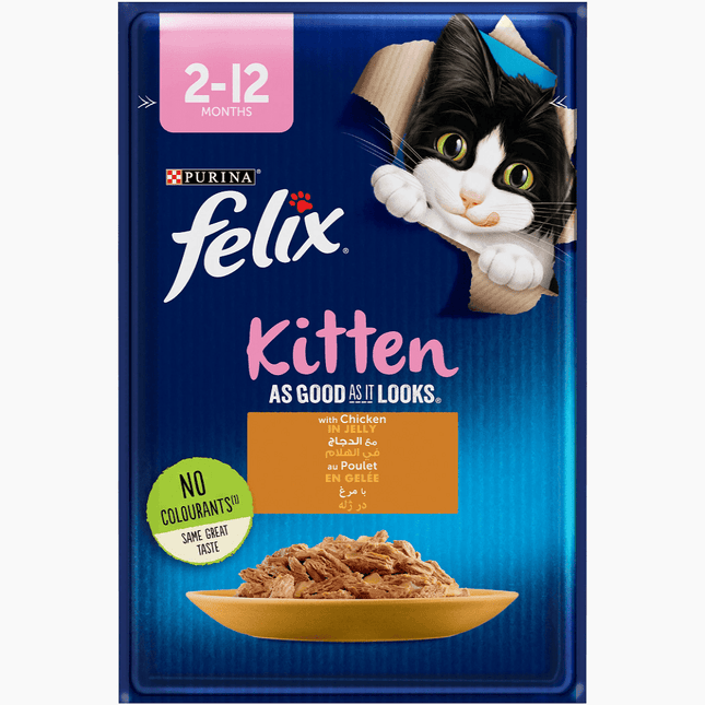 Purina FELIX Cat Purina FELIX® As Good As it Looks Chicken in Jelly Wet Food 85gm