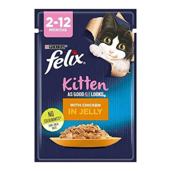 Purina FELIX Cat Purina FELIX® As Good As it Looks Chicken Kitten in Jelly Wet Food 85gm