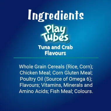 Purina Felix Cat Purina Felix Play Tubes Cat Treats Tuna and Crab Flavor 50 gr