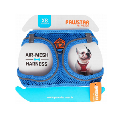 حزام كلب Pawstar XS Neon Red Air Mesh من 28 إلى 30 سم