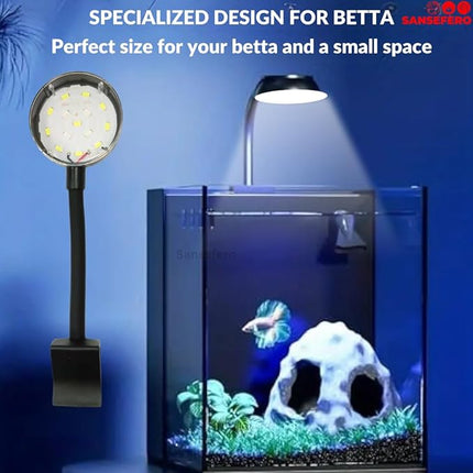 Quanlong Fish Quanlong LED Mini Fish Tank Clip Lamp 360° Flexible 5W