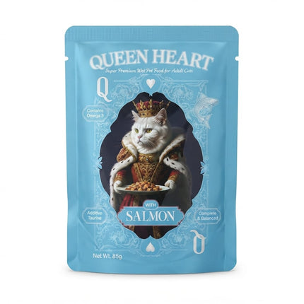 Queen Heart Cat Queen Heart Super Premium Salmon Wet Cat Food 85g