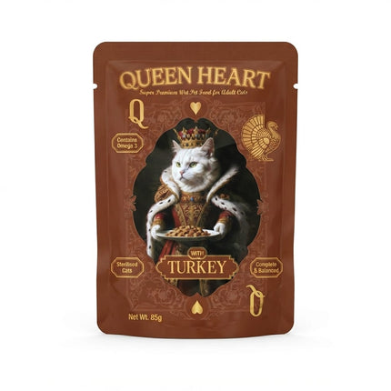 Queen Heart Cat Queen Heart Super Premium Turkey Wet Cat Food 85g