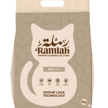 Ramlah Cat Ramlah premium clumping Musk 5Kg