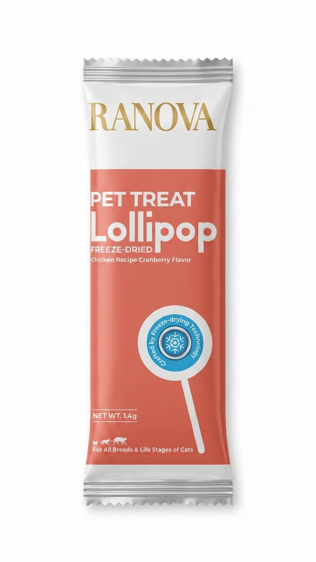 RANOVA Cat RANOVA Freeze Dried Chicken And Cranberry Cat Treat Lollipop 1.4g