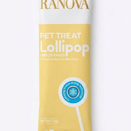 RANOVA Cat RANOVA Freeze Dried Chicken And Goat Milk Cat Treat Lollipop 1.4g