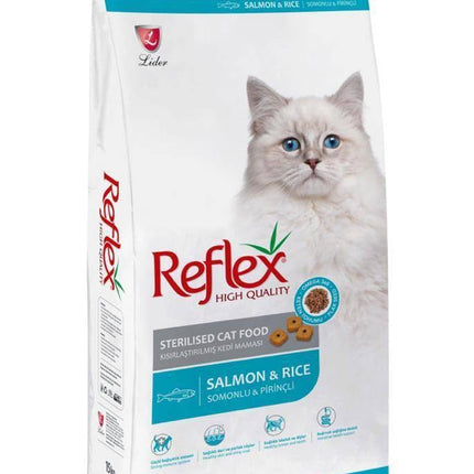Reflex Cat Reflex Dry Food with Salmon and Rice for Sterilized Cat 15 kg