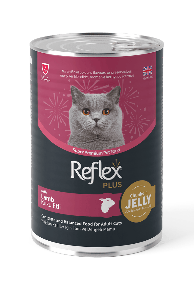 Reflex Cat reflex plus chunks in jelly with lamb adult cat food 400g