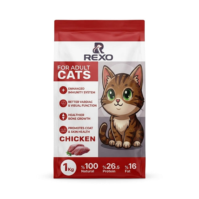Rexo Dog Rexo Adult Cat Food Chicken 1kg