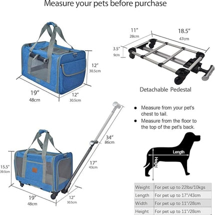 Rgomik Dog and cat Rgomik Pet Bag With wheel
