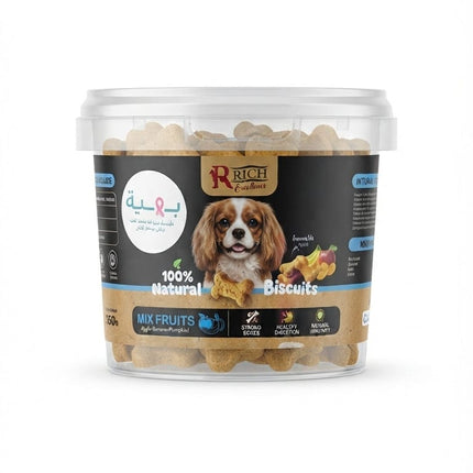 Rich Dog Rich Excellence Mixed Fruits Dog Biscuits 100% Natural Pet Treats 150g