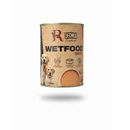 Rich Dog Rich excellence wet food dog flavor beef 400 gm