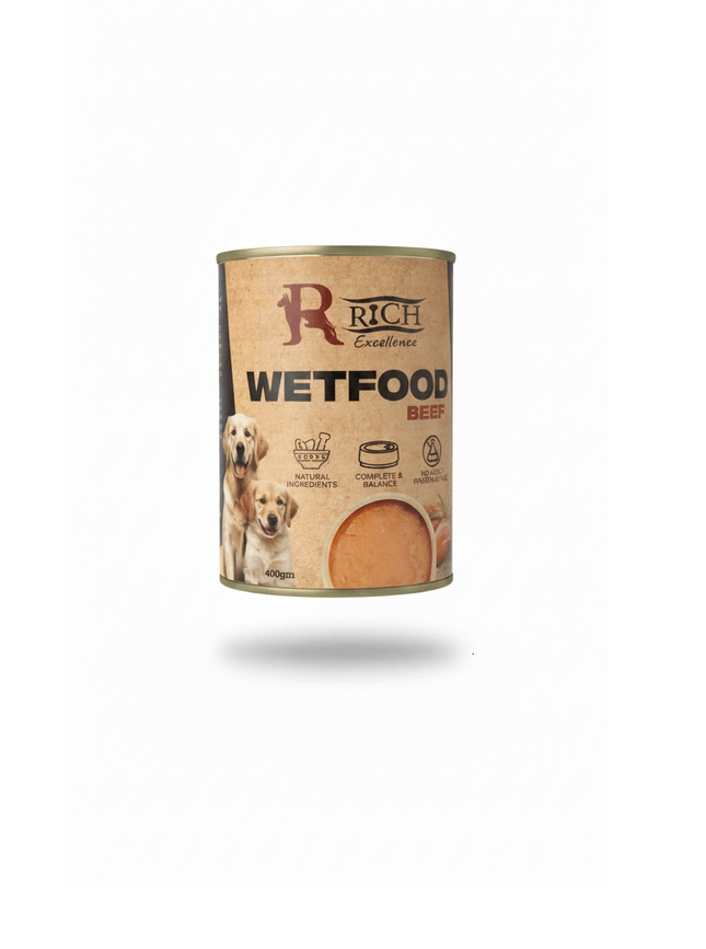 Rich Dog Rich excellence wet food dog flavor beef 400 gm