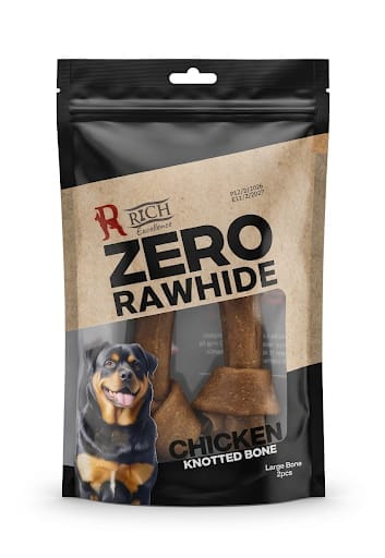 Rich Dog Rich treats zero rawhide with chicken 2pcs