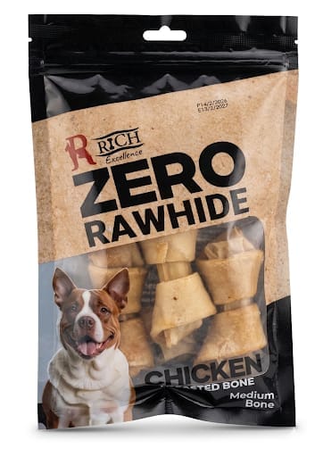 Rich Dog Rich treats zero rawhide with chicken 4pcs