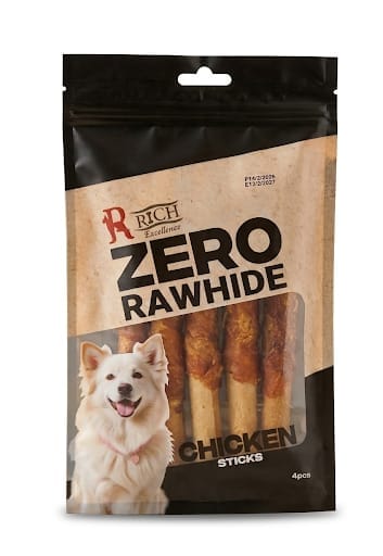 Rich Dog Rich treats zero rawhide with chicken 4pcs