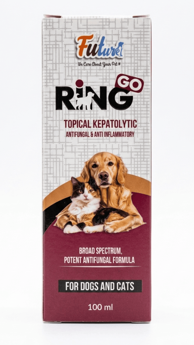 Ring Go Dog and cat Ring Go Topical Keratolytic Antifungal & Anti Inflammatory for Dogs And Cats 100ml