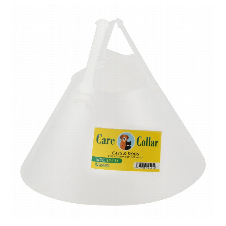 Covalent White 10cm Protective Pet Collar