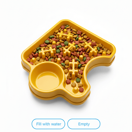 RoseWood Dog Slow Feeder Dog Bowl with Puzzle Pattern