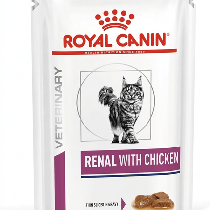 Royal Canin Cat Royal Canin Veterinary Diet Renal with Chicken Thin Slices in Gravy 85g