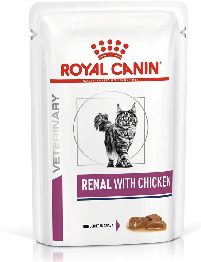 Royal Canin Cat Royal Canin Veterinary Diet Renal with Chicken Thin Slices in Gravy 85g