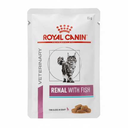 Royal Canin Cat Royal Canin Veterinary Diet Renal with Fish Thin Slices in Gravy 85g