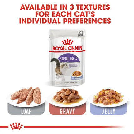Royal Canin Cat Royal Canin Wet Food in Gravy for Sterilized Adult Cats 85 gr