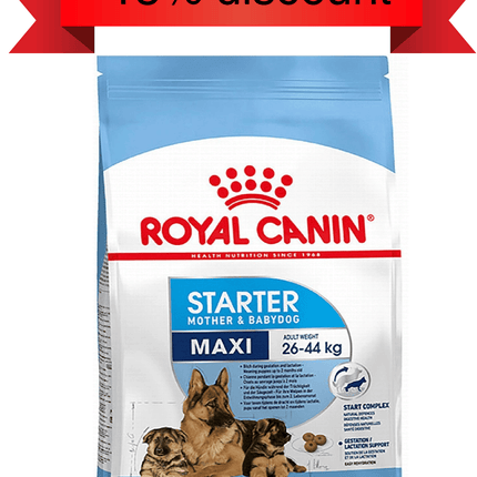 Royal Canin Dog Royal Canin Starter Dry Food for Maxi Breed Mother and Baby Dogs 15kg Discont%15