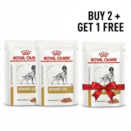 Royal Canin Dog Royal Canin Veterinary Urinary S/O Thin Slices in Gravy 100g Buy 2 Get 1 Free