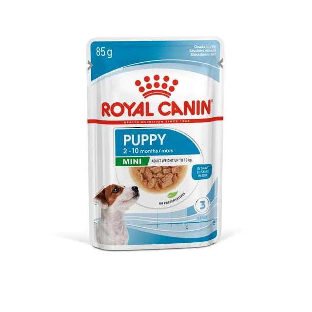 Royal Canin Dog Royal Canin Wet Food Chunks in Gravy for Mini Breed Puppies Up to 10 kg 85 gr