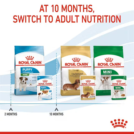 Royal Canin Dog Royal Canin Wet Food Chunks in Gravy for Mini Breed Puppies Up to 10 kg 85 gr