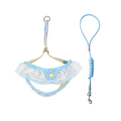 Hello Mickey Small blue Harness and Leash For Cat and dogs