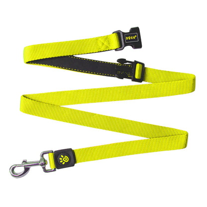 Doco Large Neon Green Nylon Dog Leash 180 to 2.5cm