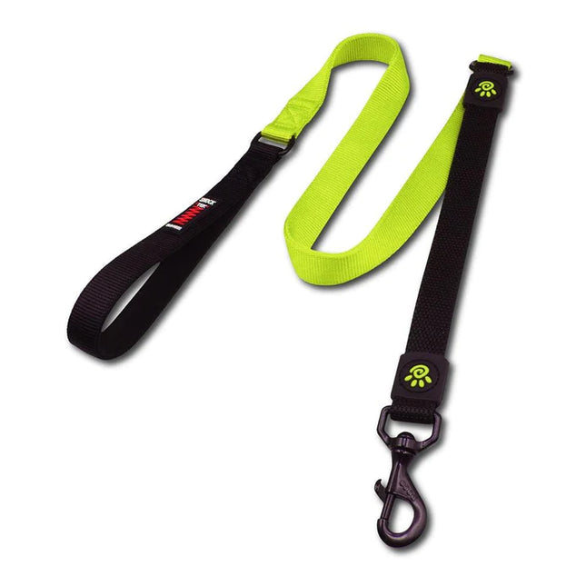DOCO Large Black and Green Nylon Bungee Dog Leash 120 cm