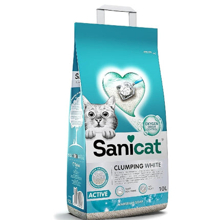 sanicat Cat Sanicat Active White Ultra Clumping Cat Litter 10 L
