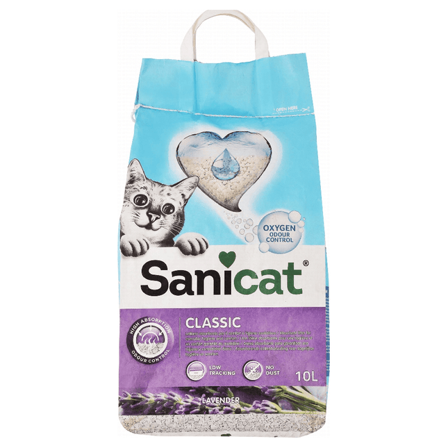 sanicat Cat Sanicat Classic Cat Litter Lavender Scent 10 L