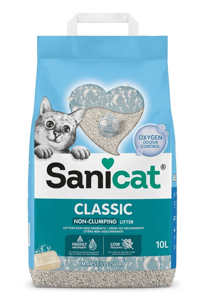 Sanicat Cat Sanicat Classic Non Clumping Cat Litter Marseille Soap Scent 10L