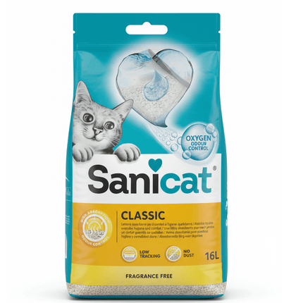 Sanicat Cat Sanicat classic unscented cat litter 16 L